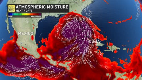 Atmospheric moisture next seven days_Sept.22