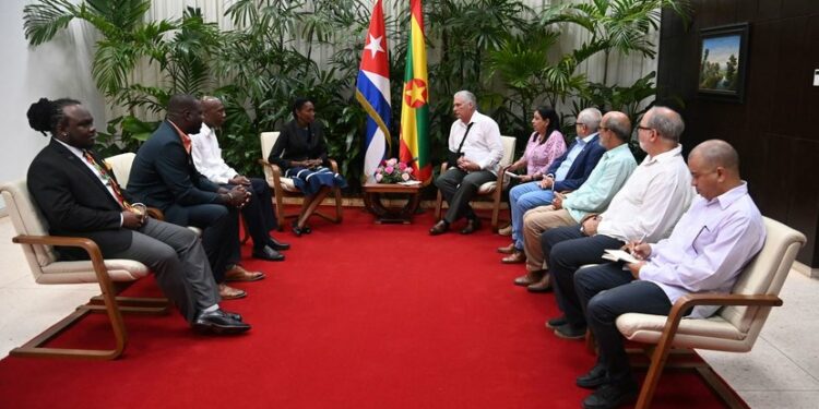 Cuban President Welcomes Grenada Senate President