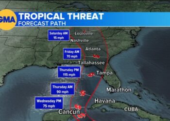 Tropical Storm Helene forms in Caribbean Sea, expected to become hurricane and move toward US