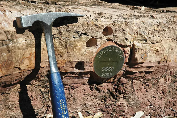 A golden spike (GSSP) marks the Cryogenian-Ediacaran boundary in South Australia