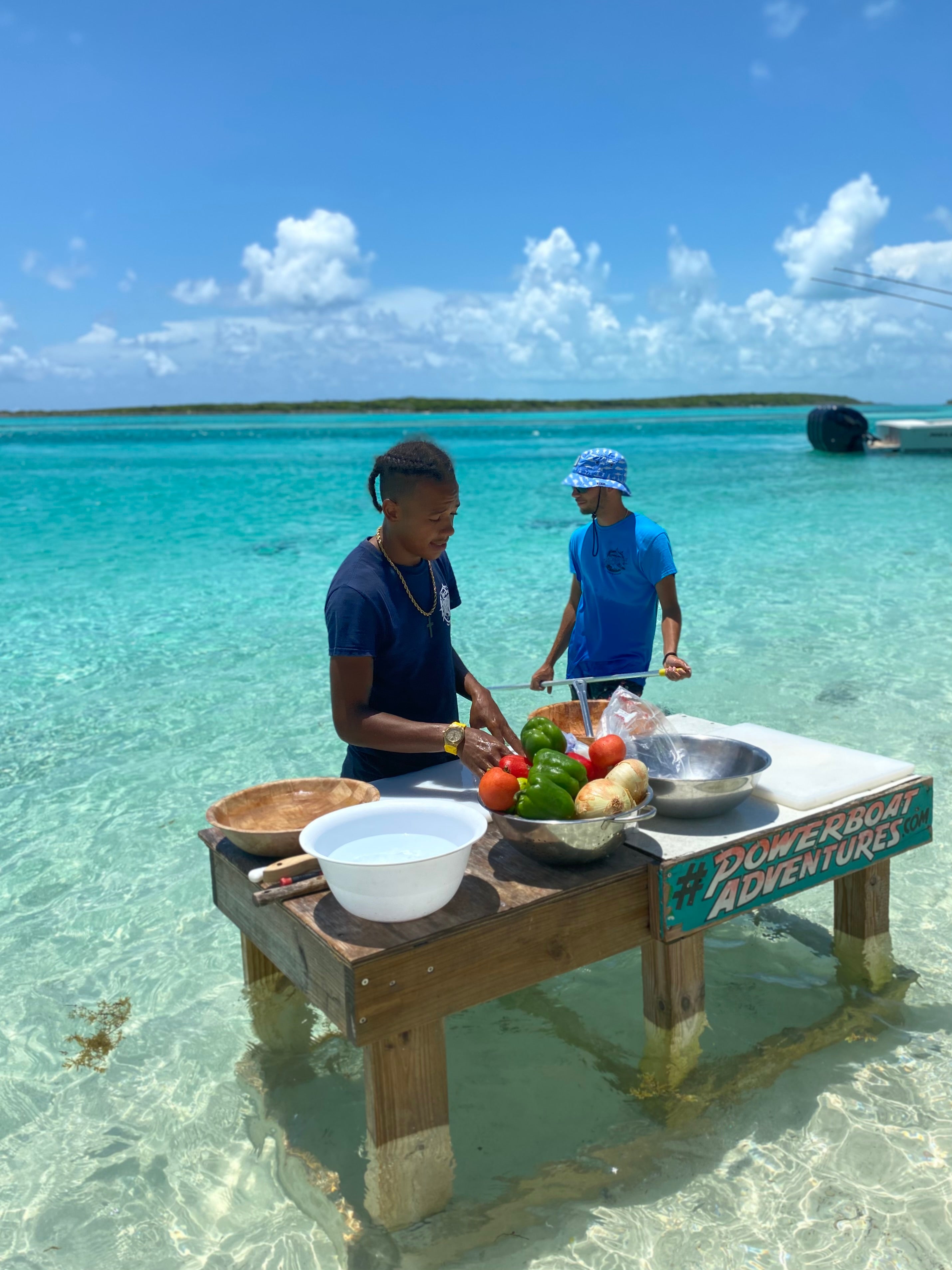 Fresh conch salad prepared straight from the sea (Rosalind McKenzie/PA)