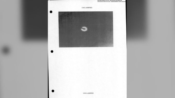 The grainy image is understood to be a copy of an email printout obtained through an FOI request