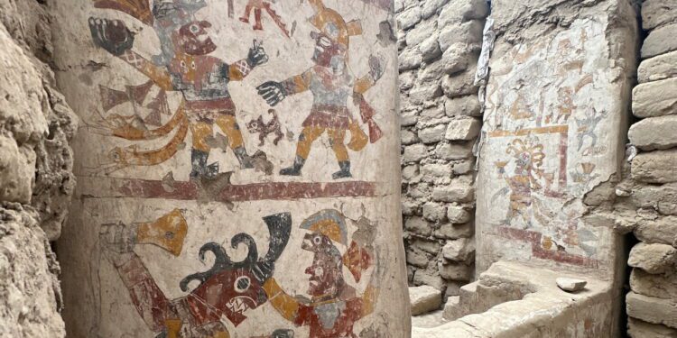 The Throne Room of a Queen from the Moche Culture Associated with the Moon Goddess and Marine Creatures, Found in Peru