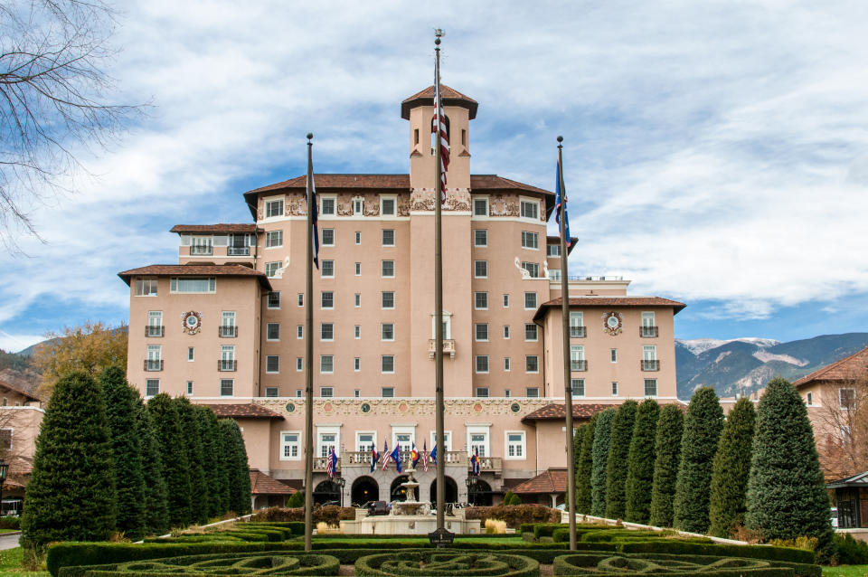 Colorado Springs, Colorado, USA - October 28, 2012: The Broadmoor Hotel in Colorado Springs is one of the regions top 5 star hotels and golf club.