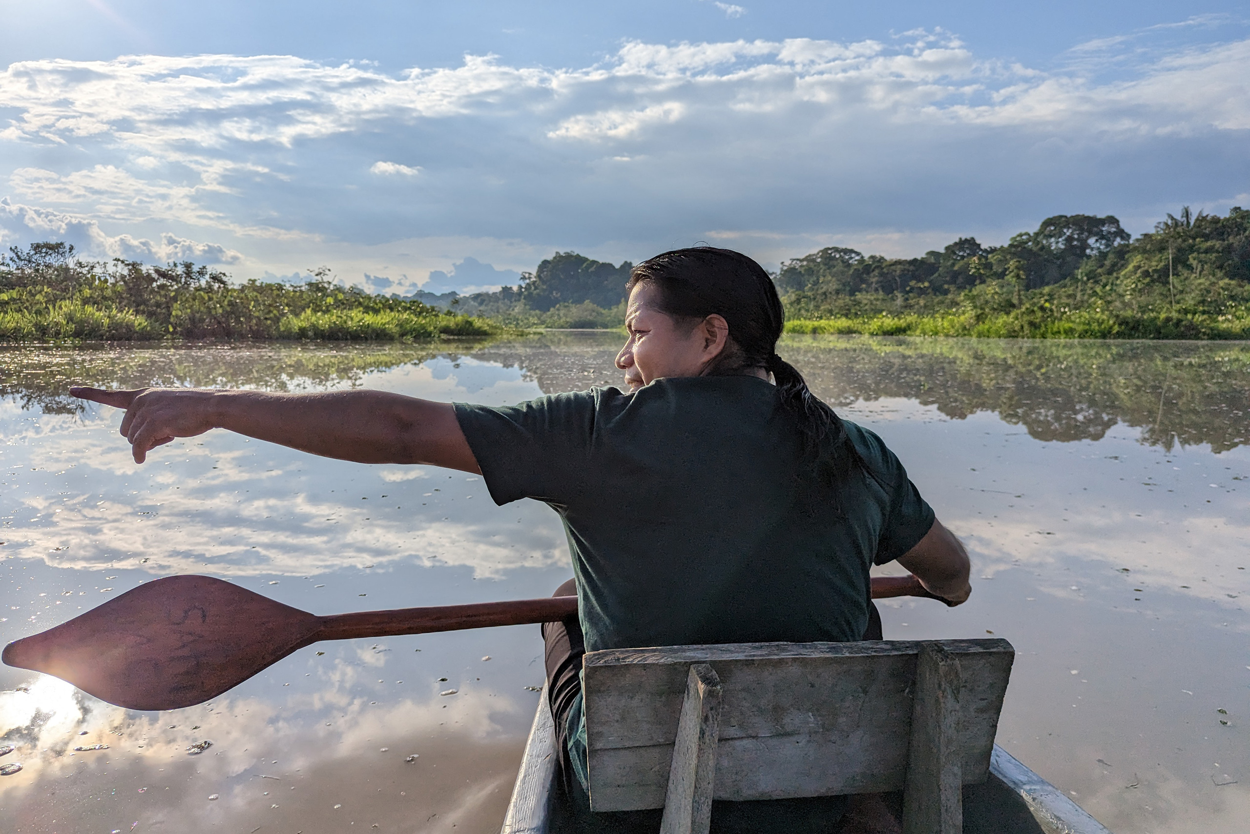 Indigenous guide at Sani Isla in the Amazon. Photo credit: Rhett A. Butler