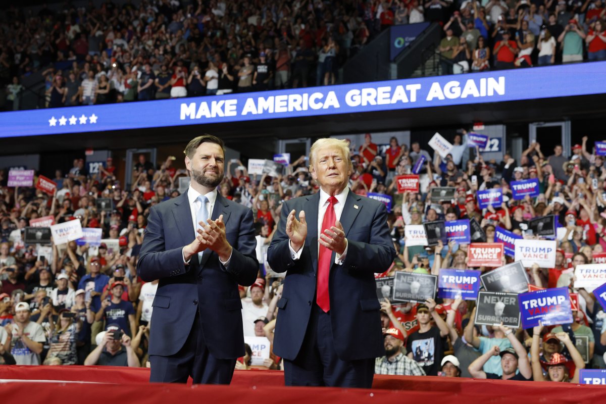 Donald Trump JD Vance rally