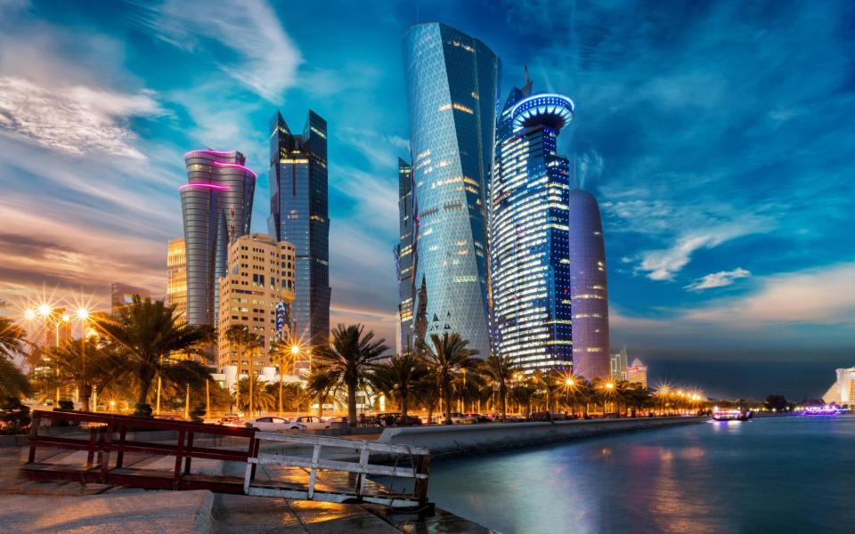 Qatari-capital city of Doha