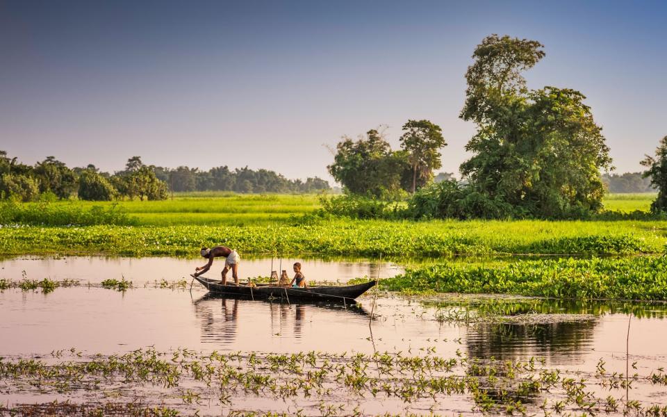 Fisherman in the Indian state of Assam