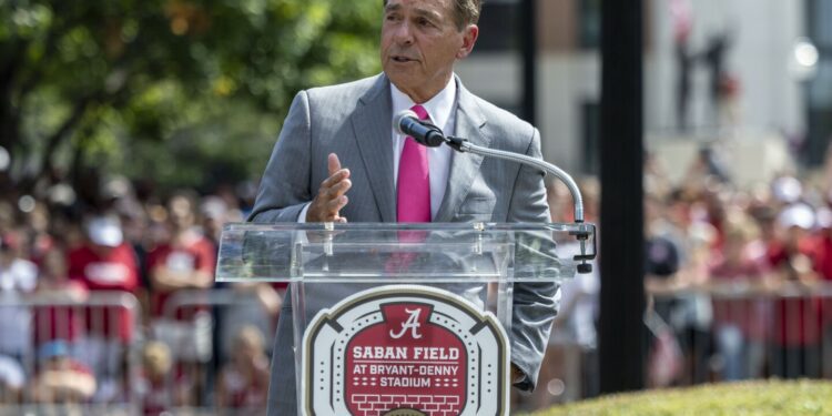 Alabama officially adds Nick Saban Field to stadium name in pre-game ceremony