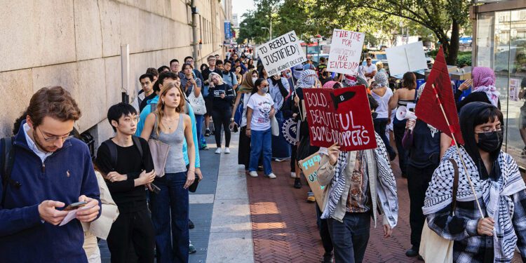 America’s college heads revise rules for handling campus protests