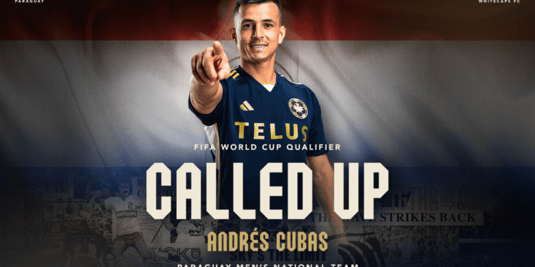 Andrés Cubas called up to Paraguay's men's national team for 2026 FIFA Men's World Cup Qualifiers in September