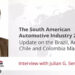 Audio Interview: The South American Automotive Industry 2024: Update on the Brazil, Argentina, Chile and Colombia Markets