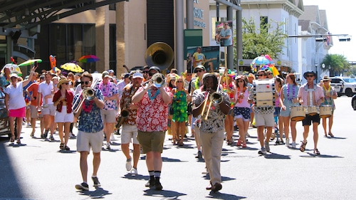 The inaugural Son of a Sailor Fest, a free event celebrating the legacy of Jimmy Buffett, was held Sept. 21, 2024, in downtown Mobile.