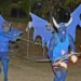 Anselm Gibbs Samuel Thomas and Leonardo Joseph as blue devils