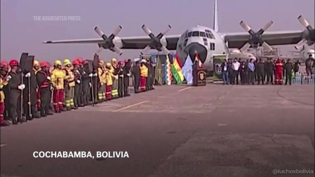 Bolivia president says extensive wildfires will be tackled with firefighting aircraft