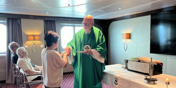 Chaplain at sea: Retired Iowa diocesan priest ministers to the faithful on cruises