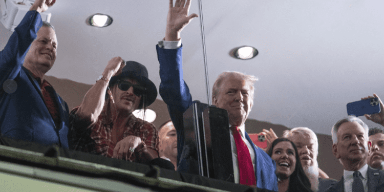Donald Trump makes appearance at Georgia-Alabama game in Tuscaloosa