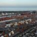 Aerial view of Dock Sud Port in Avellaneda, Buenos Aires Province, Argentina, taken on September 20, 2024.