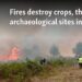 Fires in Peru destroy crops, threaten archaeological sites