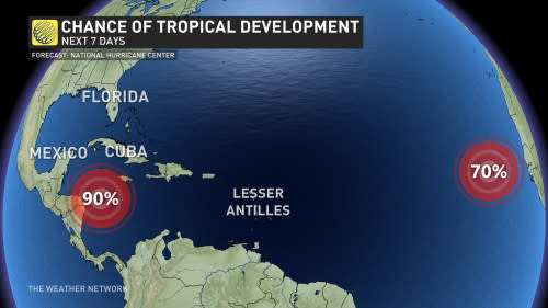 Baron - Chance of tropical development - Sept23