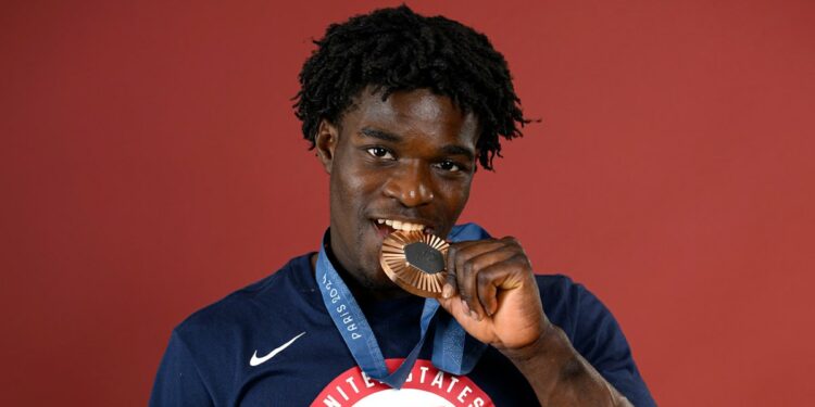 How Team USA's Fred Richard Got Gum All Over His Bronze Medal in Paris