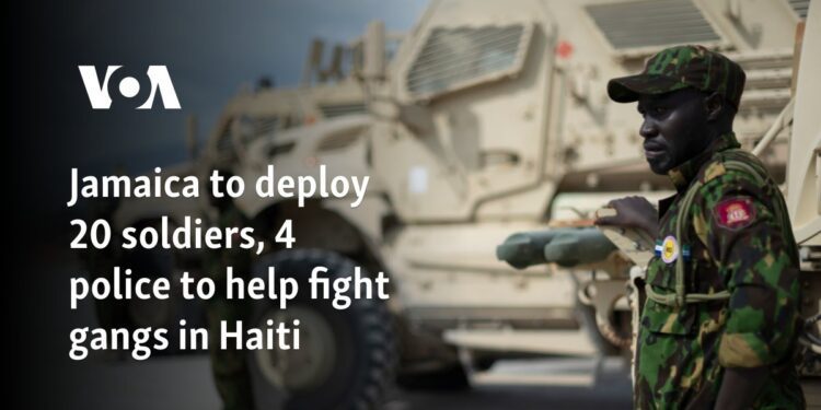 Jamaica to deploy 20 soldiers, 4 police to help fight gangs in Haiti