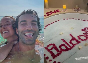 Justin Baldoni Shows Off Romantic Aruba Vacation with Wife Emily After 'It Ends With Us' Drama