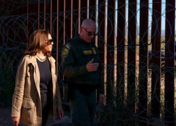 Kamala Harris walks a fine line in Arizona with tougher talk on the border
