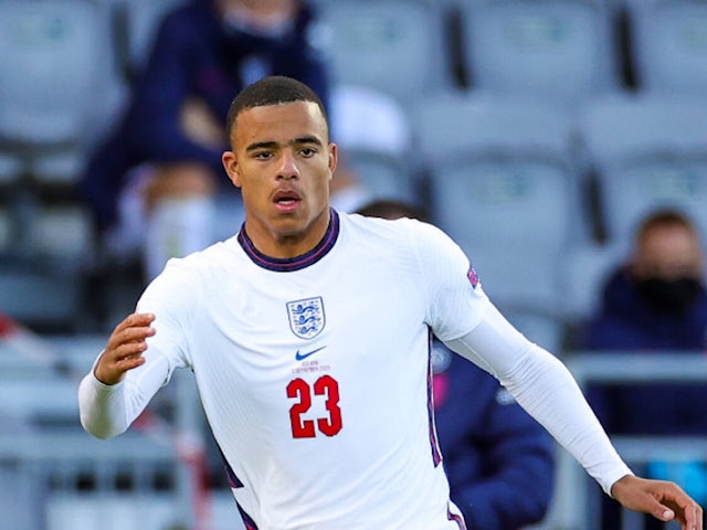 Mason Greenwood in action for England in September 2020