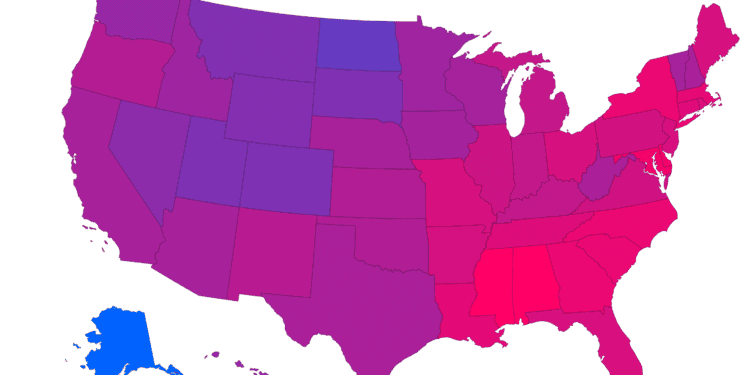 Map Shows Which States Have More Women Than Men