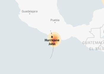 Map: Tracking Hurricane John - The New York Times