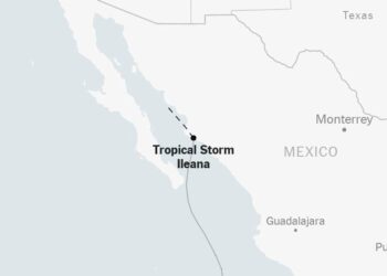 Maps: Tracking Tropical Storm Ileana