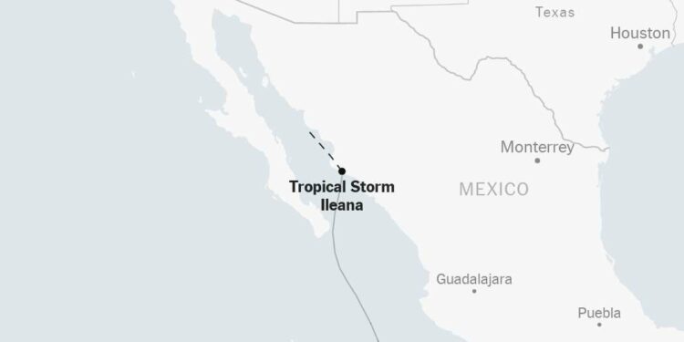 Maps: Tracking Tropical Storm Ileana