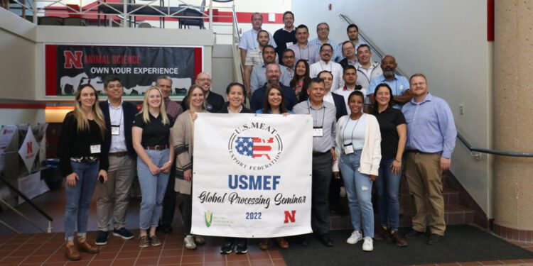 Mexican, Central and South American importers at USMEF's meat processing seminar held at US university