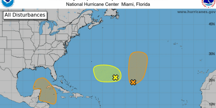 National Hurricane Center tracking 3 systems in Atlantic, Caribbean