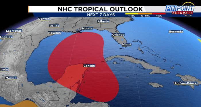 Odds are increasing for a potential system developing in the Gulf of Mexico
