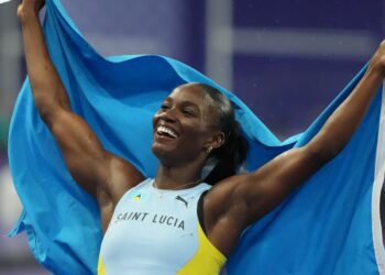Olympic champ Julien Alfred has epic homecoming to Saint Lucia