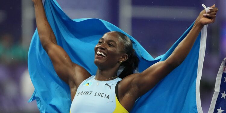 Olympic champ Julien Alfred has epic homecoming to Saint Lucia