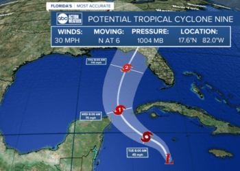 PTC #9 named in the Gulf, Hurricane Watch issued for part of Mexico