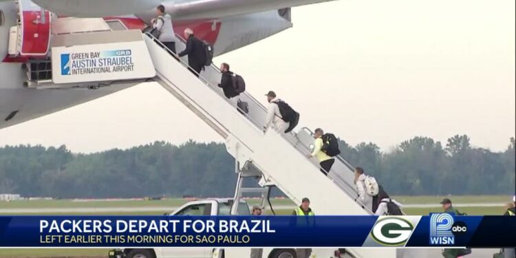 Packers travel to Brazil for historic game against Eagles
