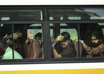 Panama deported 130 Indian migrants on a charter flight to New Delhi (MARTIN BERNETTI)