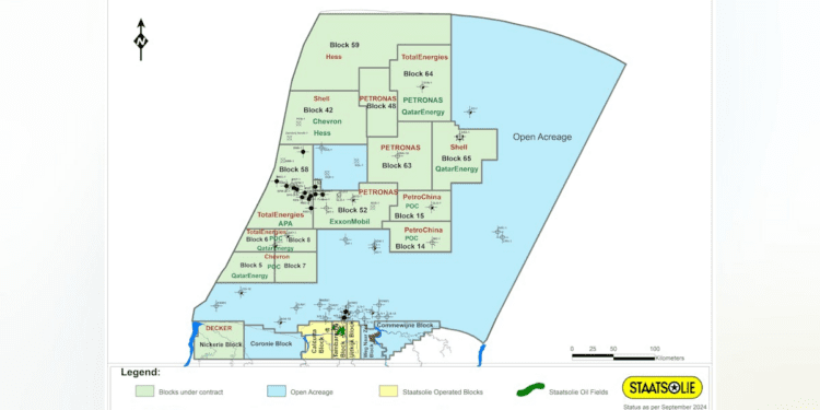 PetroChina, Staatsolie sign PSC for blocks offshore Suriname