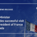 Prime Minister concludes successful visit from President of France to Canada