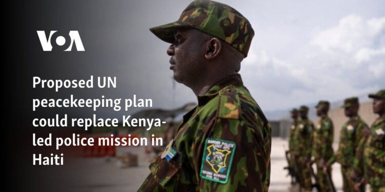 Proposed UN peacekeeping plan could replace Kenya-led police mission in Haiti