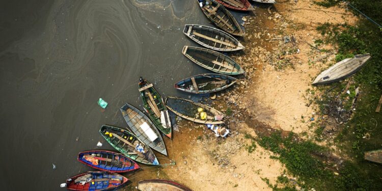 Severe drought drops water level to historic low on the Paraguay River, a regional lifeline