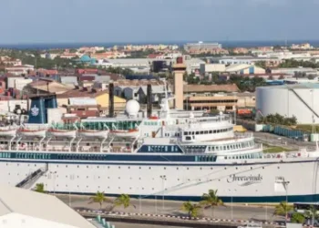 Alamy Freewinds docked in the port of Aruba in 2014