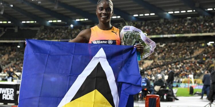 St. Lucia's first Olympic medalist returns home to cheers and calypso