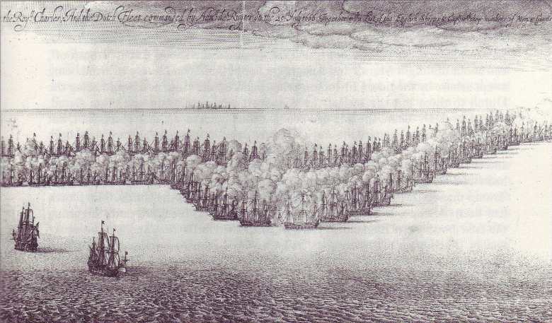 The Battle of St. James’s Day in an engraving by Wenceslaus Hollar