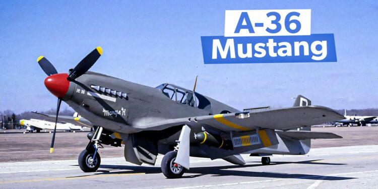The WWII North American A-36 Mustang Ground Attack P-51 Variant