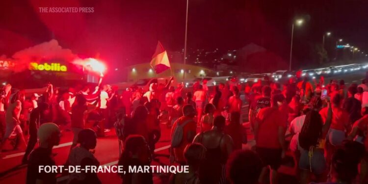 Thousands defy bans on protests in Martinique